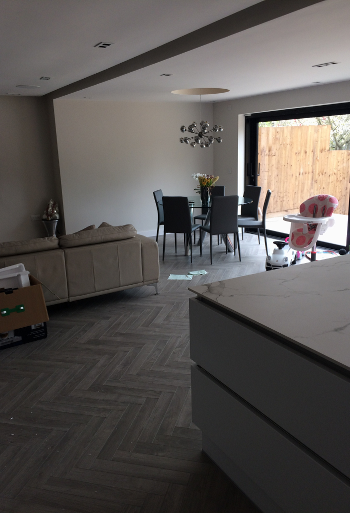 our work on a modern kitchen