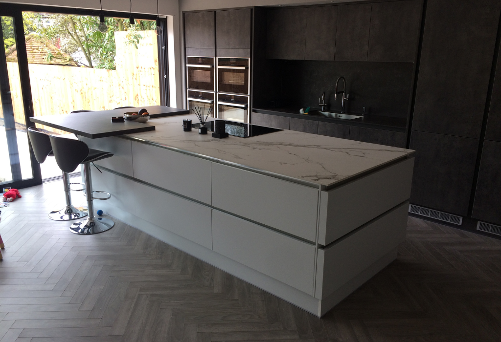 our work on a modern kitchen