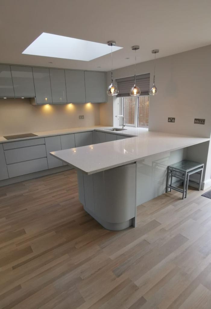 our work on a gloss kitchen