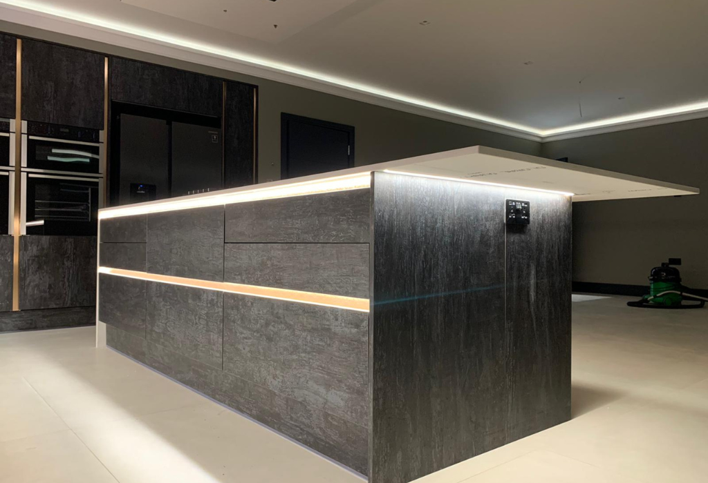 our work on a modern kitchen