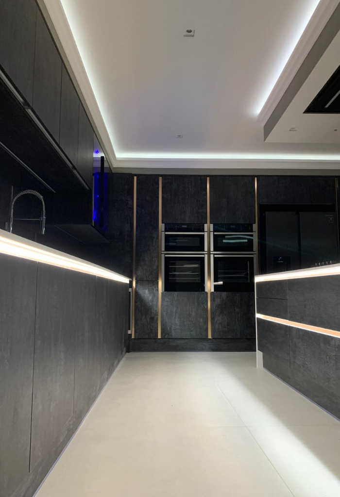 our work on a modern kitchen