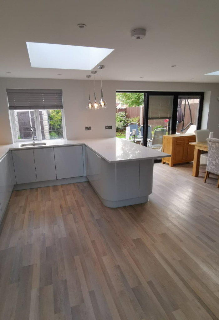 our work on a gloss kitchen