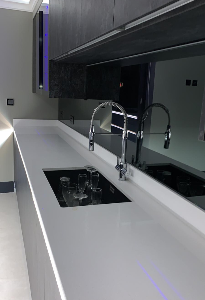 our work on a modern kitchen