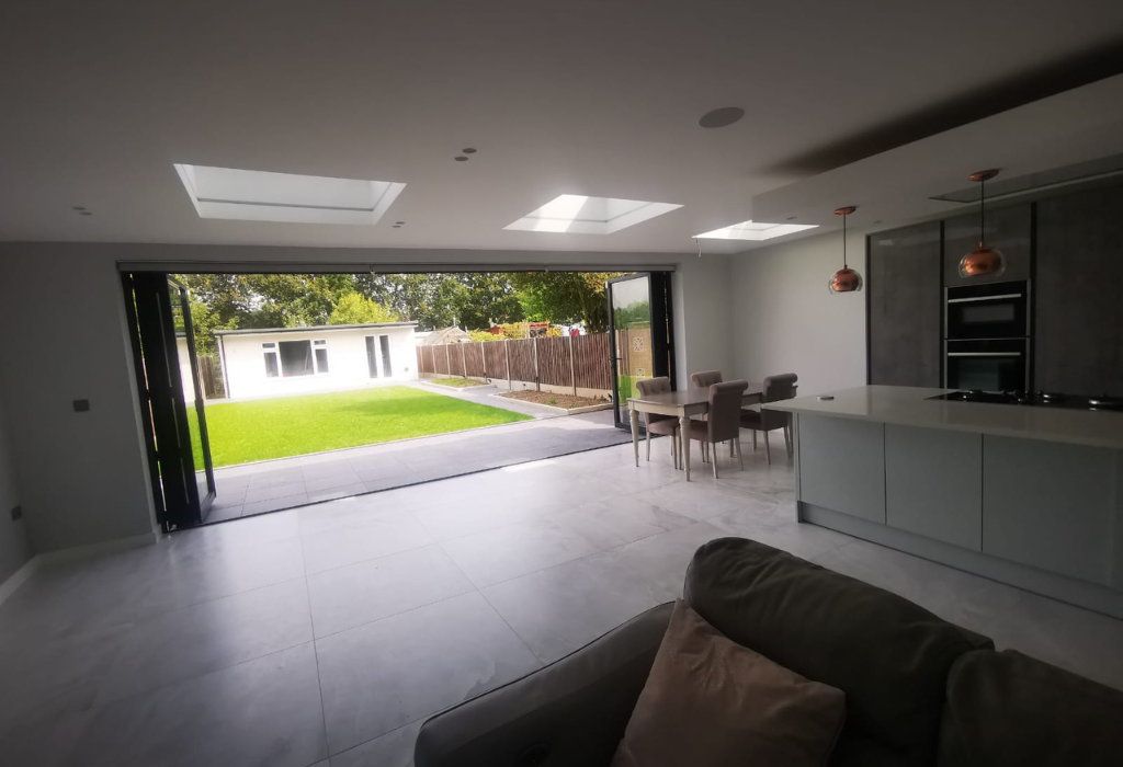 our work on a dual tone modern kitchen