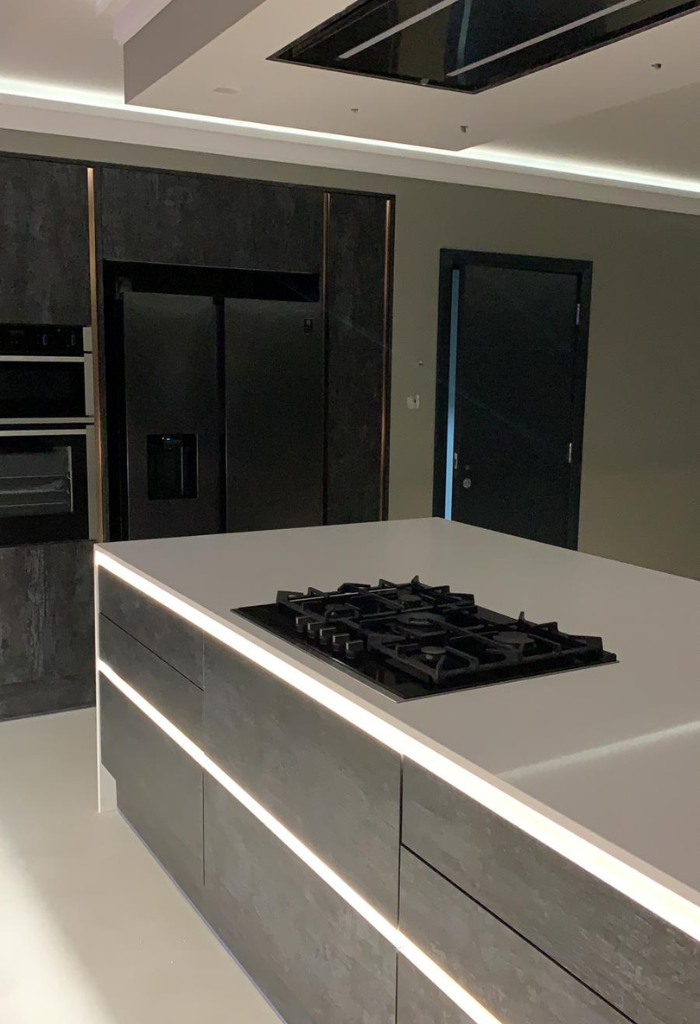 our work on a modern kitchen