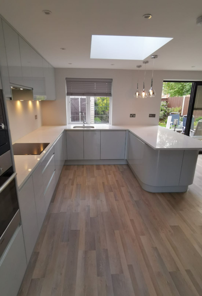 our work on a gloss kitchen