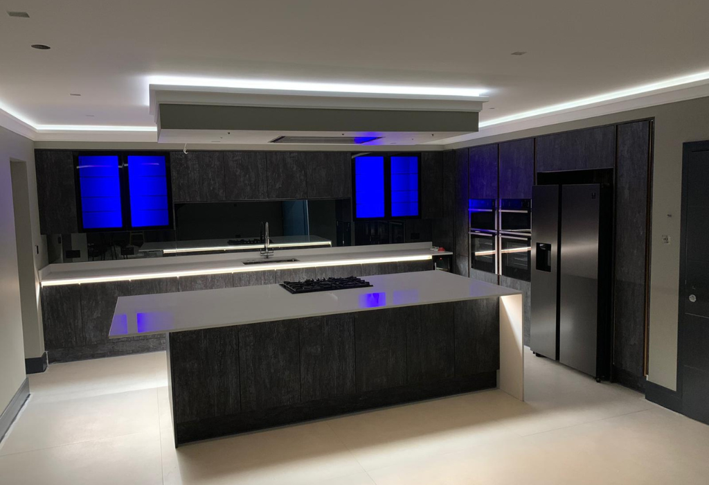 our work on a modern kitchen